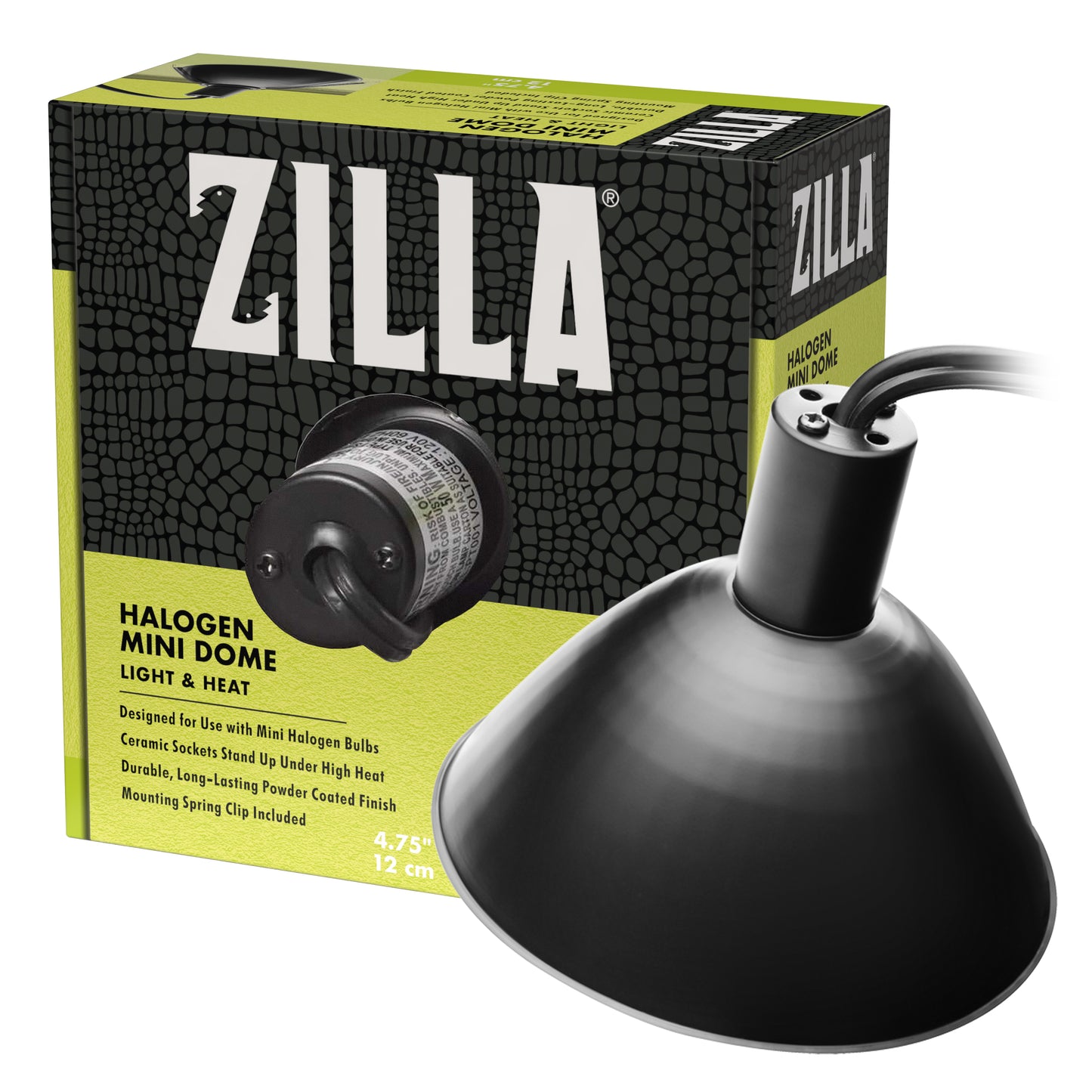 Zilla Light & Heat Halogen Mini Dome For Reptile Terrariums - 1ea