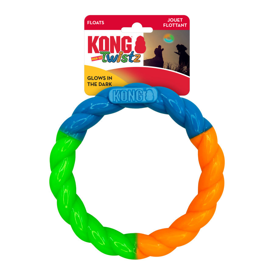 KONG Twistz High-Viz Ring Dog Toy