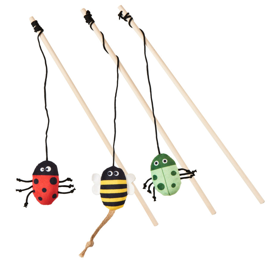 Spot Love The Earth Insect Teaser Wand Cat Toy