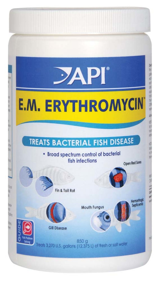 API E.M. Erythromycin Freshwater Fish Powder Medication