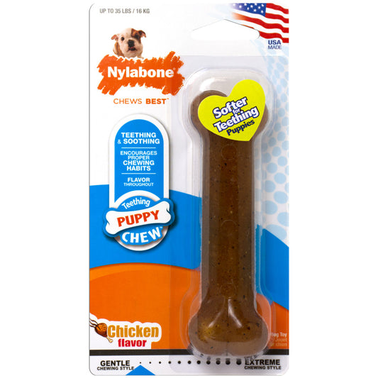 Nylabone Puppy Chew Teething Bone Dog Chew Toy