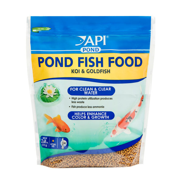 Pond Fish Food – 4 mm Pellets, 11.5 oz, 1.56 lb, 2.68 lb API Fishcare API