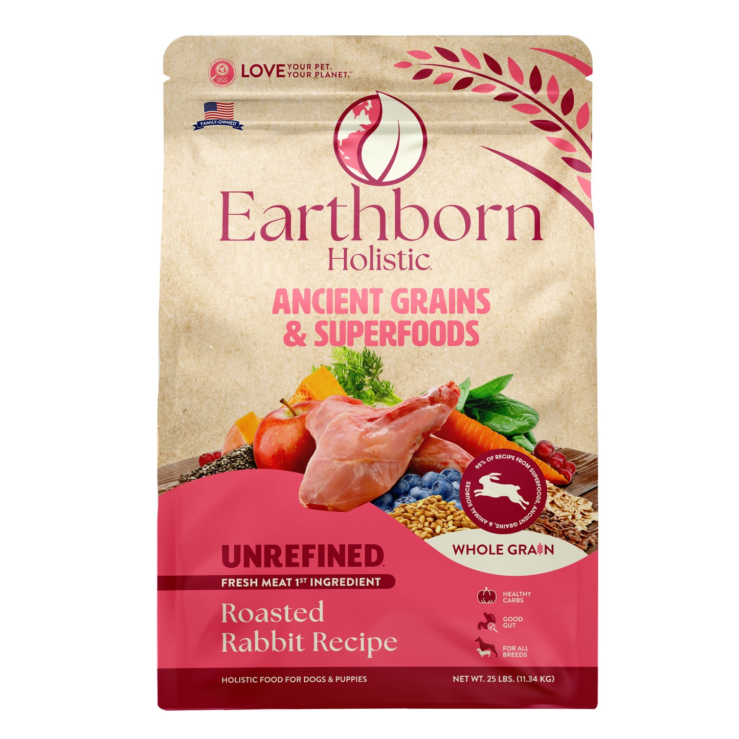 Earthborn Holistic Unrefined Ancient Grains and Superfoods Dry Dog Food