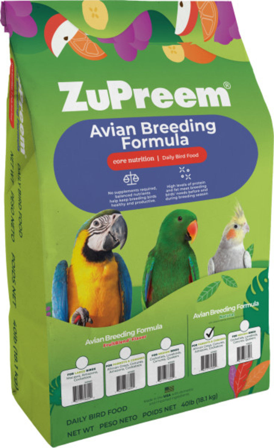 ZuPreem AvianBreeder True Harvest Bird Food