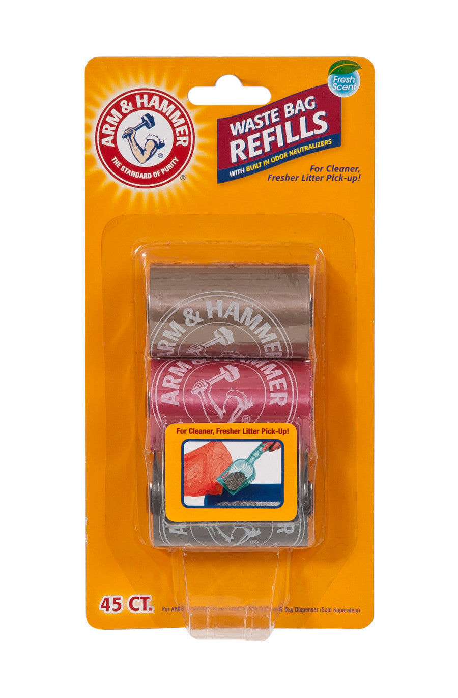 Arm & Hammer Deluxe 2-in-1 Litter Scoop Waste Bag Refills