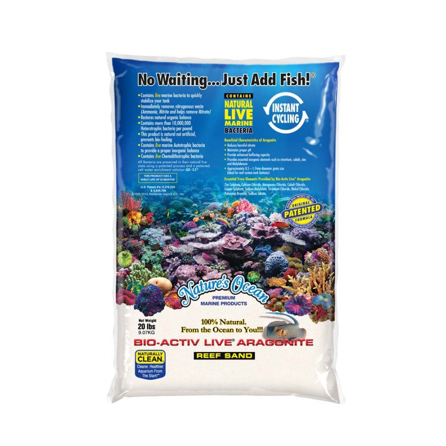 Nature's Ocean Bio-Activ Live Aragonite Live Sand