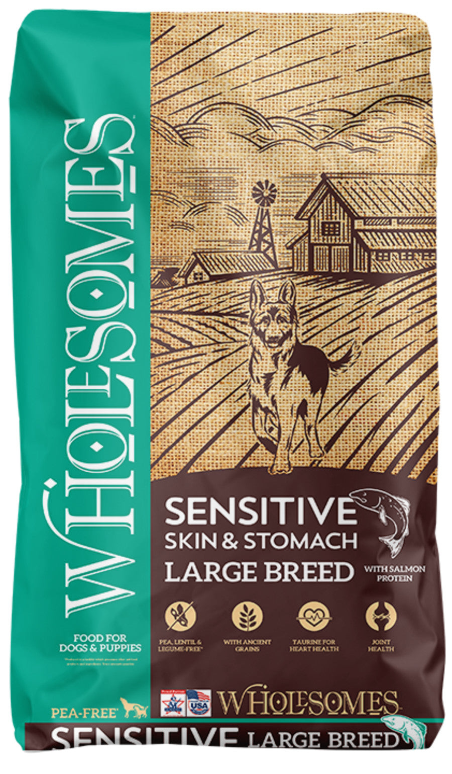 Wholesomes Sensitive Skin & Stomach Large Breed Dry Dog Food