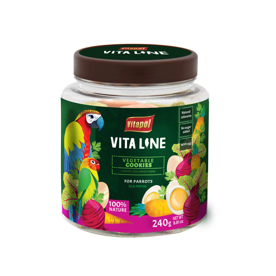 A & E Cages Vitapol Vita Line Vegetable Cookies for Parrots