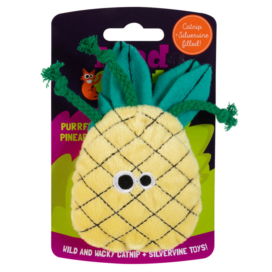 Mad Cat Purrfect Pineapple w/Catnip & Silvervine Cat Toy