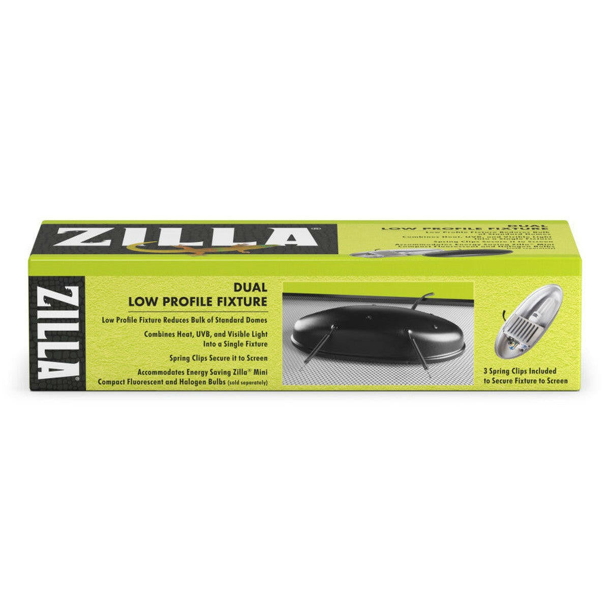 Zilla Low Profile Reptile Terrarium Fixtures.
