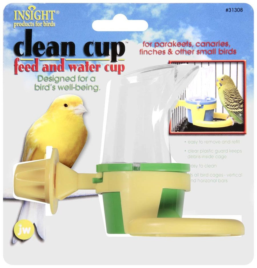 JW Pet Clean Cup Bird Feed and Water Cup