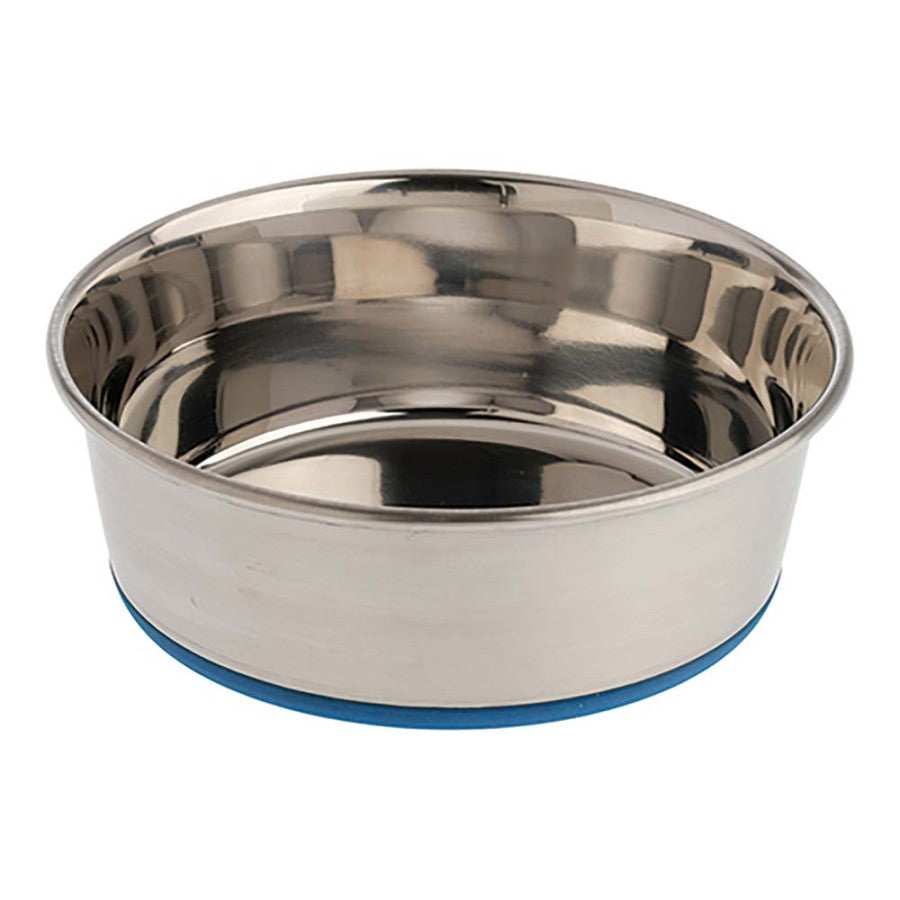 OurPets Rubber-Bonded Premium Stainless Steel Dog Bowl