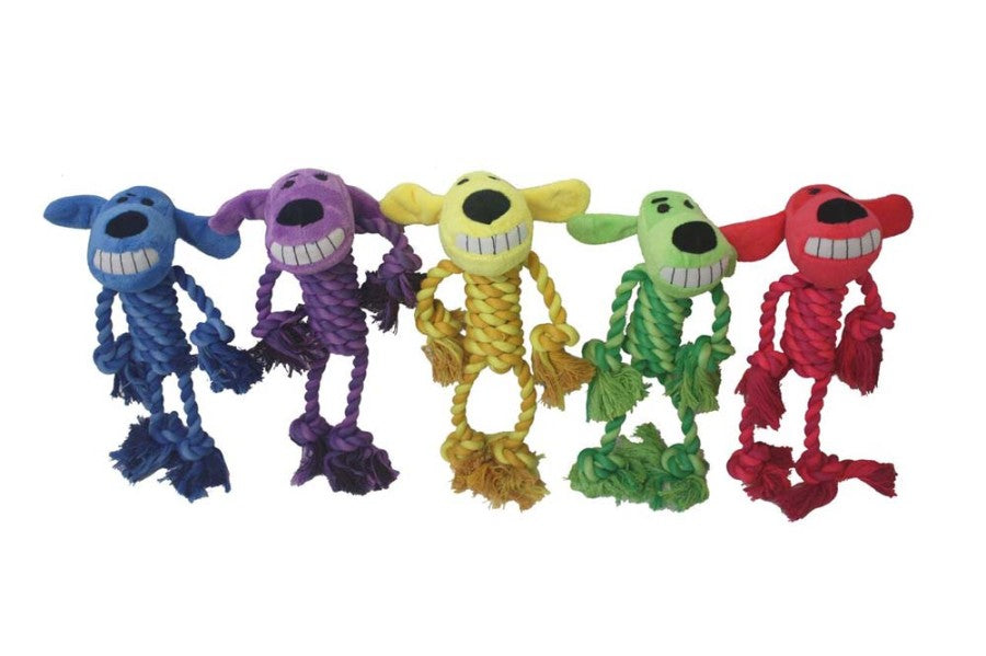 Multipet Loofa Dog Toy w/ Rope Body