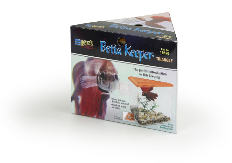 Lee's Aquarium & Pet Products Triangle Betta Keeper Tank