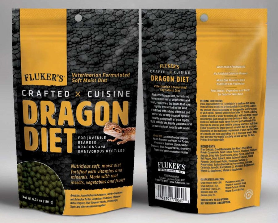 Fluker's Crafted Cuisine Juvenile Bearded Dragon Diet Dry Food