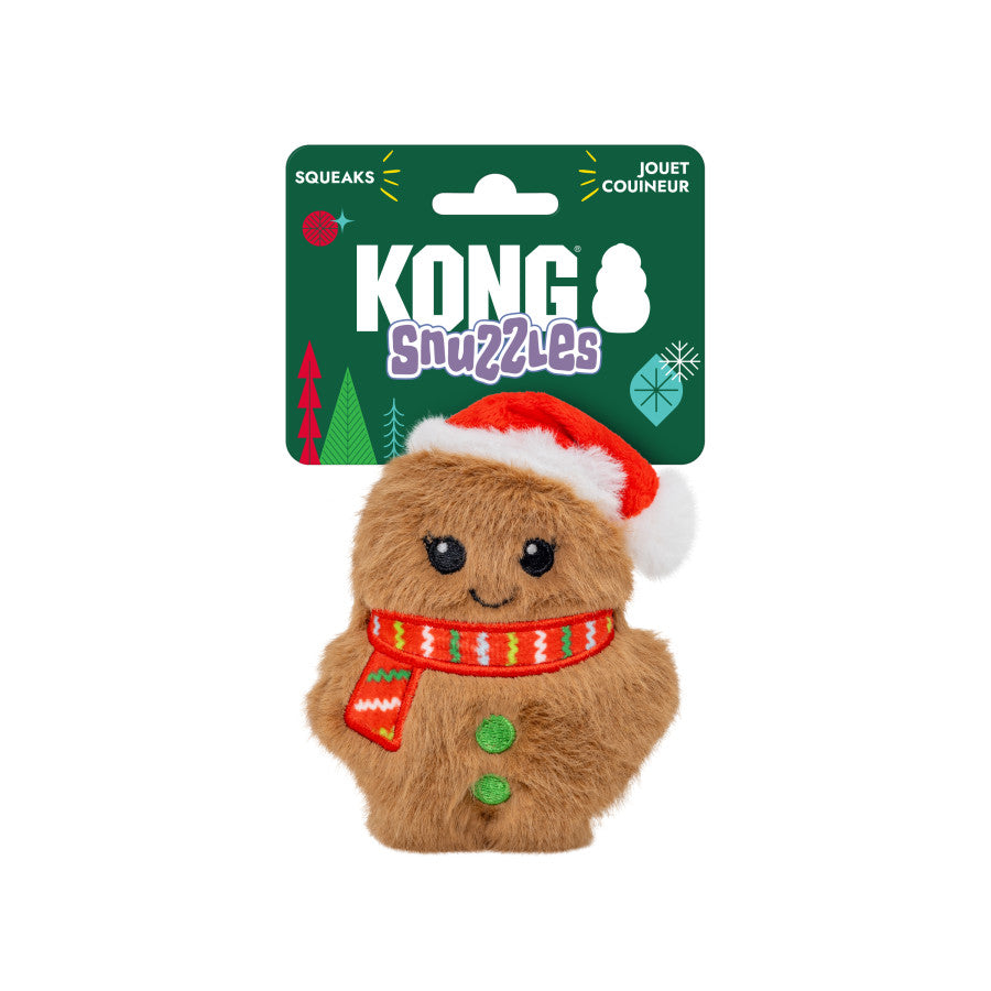 KONG Holiday Snuzzles Santa Gingerbread Dog