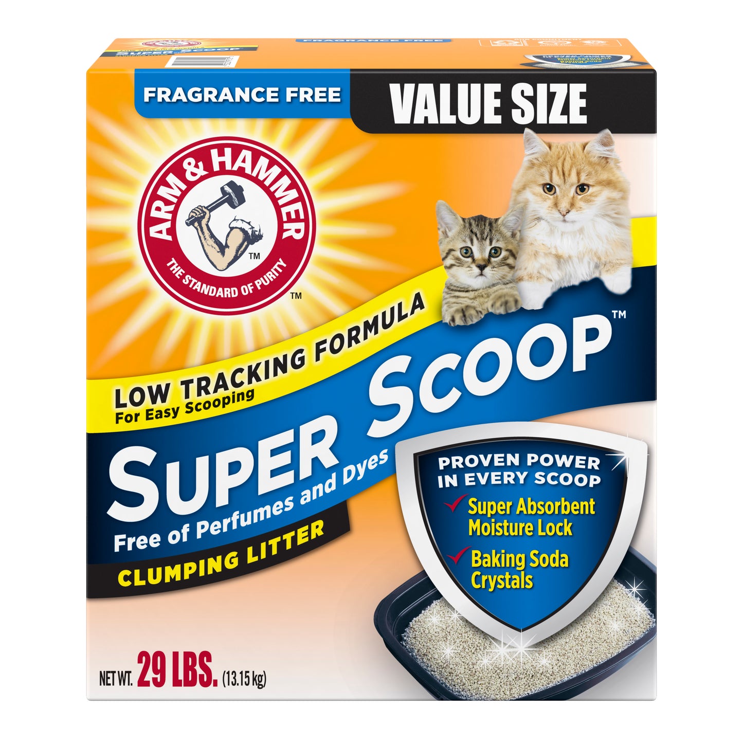 Arm and Hammer Super Scoop Unscented Odor Control Clumping Cat Litter