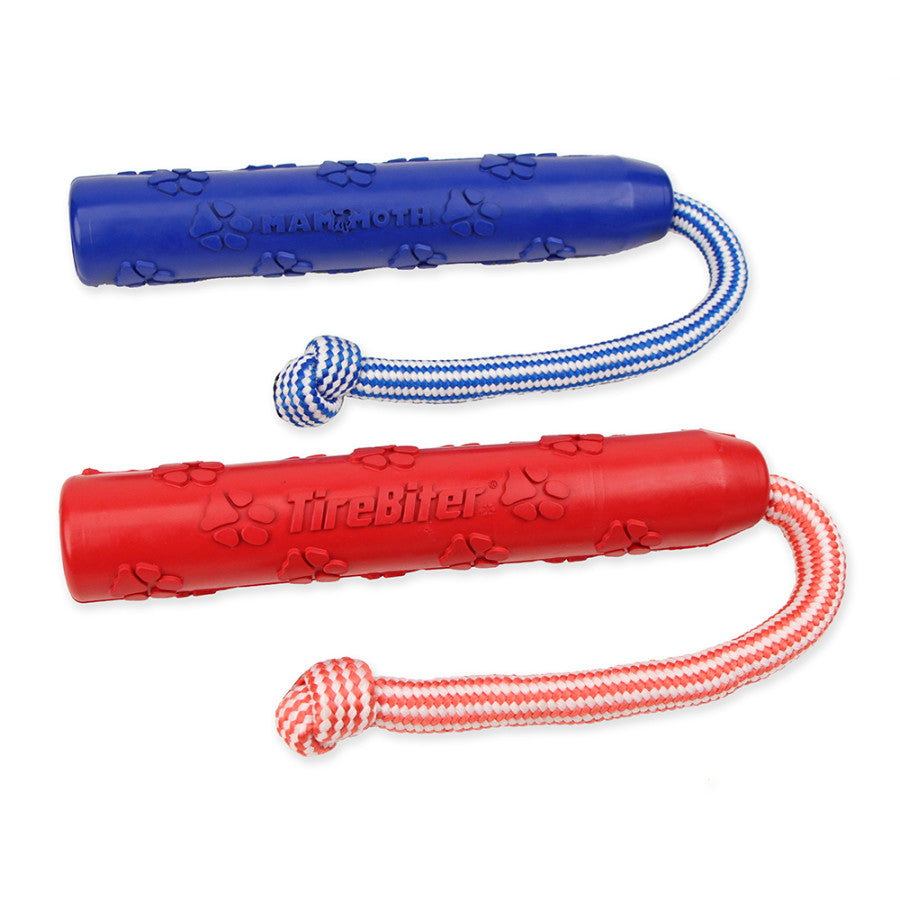 Mammoth Pet Products TireBiter Advanced Color Retriever w/Poly Rope Dog Toy