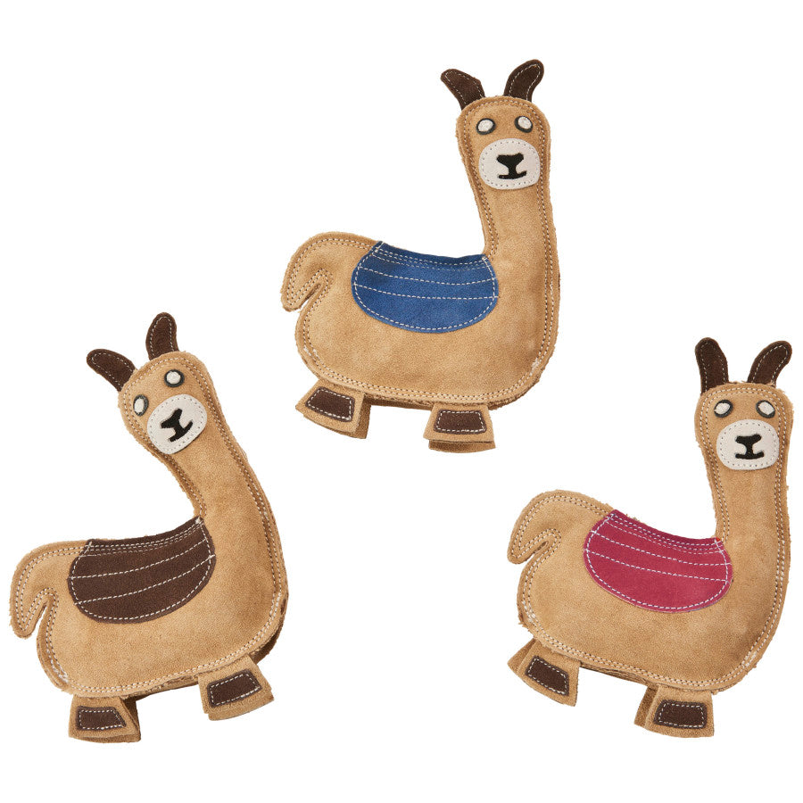 Spot Dura-fuse Leather Llama Dog Toy