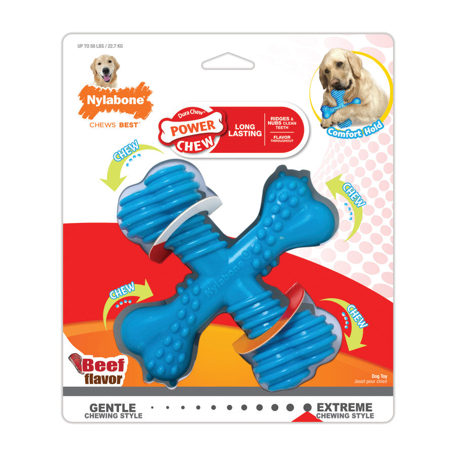 Nylabone Power Chew Comfort Hold X Bone Dog Toy