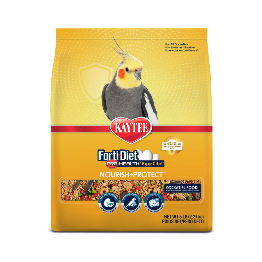 Kaytee Forti-Diet Pro Health Egg-Cite! Nourish+Protect Cockatiel Food
