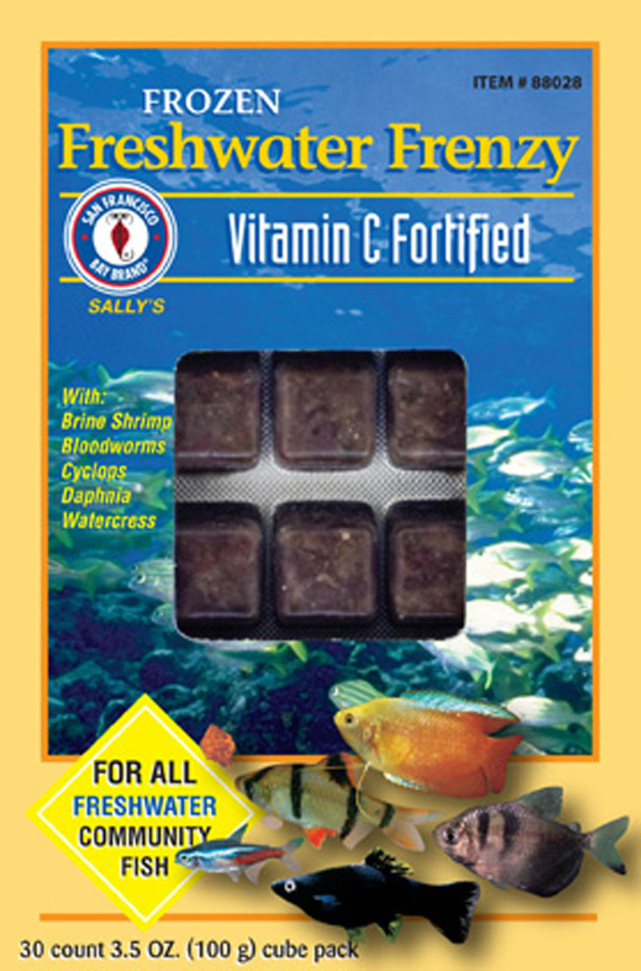 San Francisco Bay Brand Freshwater Frenzy Frozen Fish Food