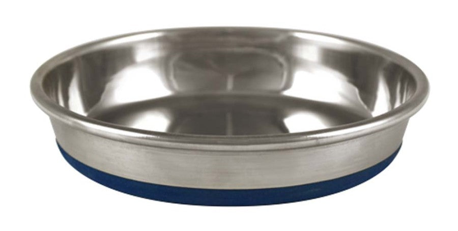 OurPets Premium Rubber Bonded Stainless Steel Cat Bowl