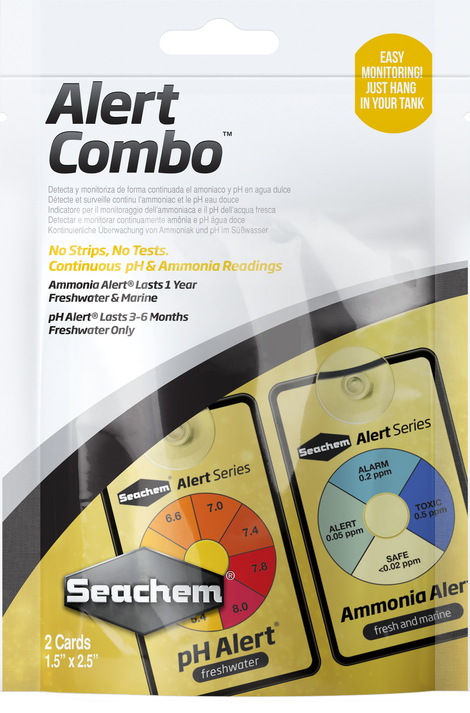 Seachem Alerts Combo Pack Ammonia & pH