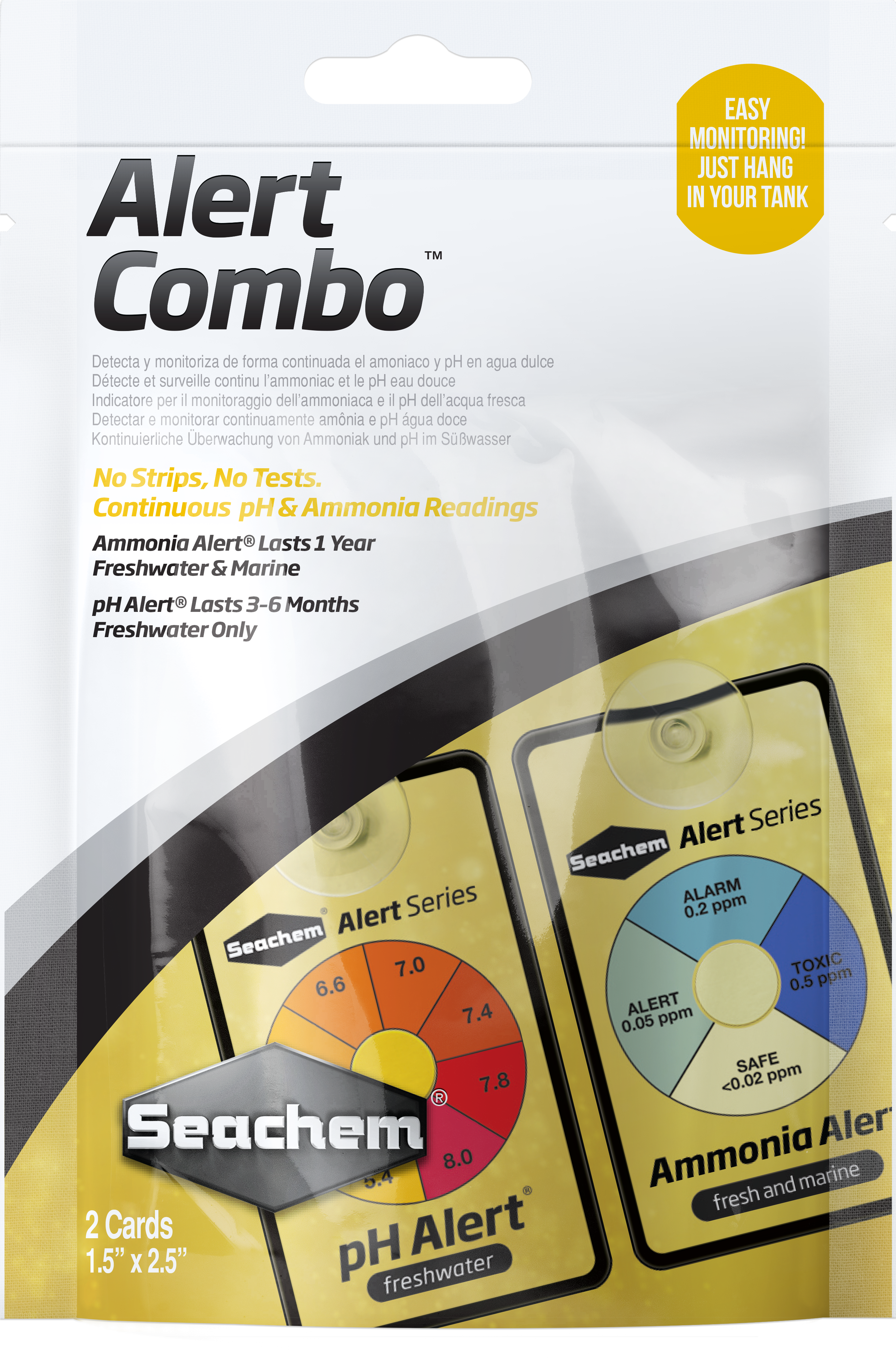 Seachem Alerts Combo Pack Ammonia & pH