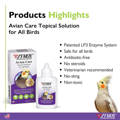 Zymox Avian Care Topical Solution ZYMOX