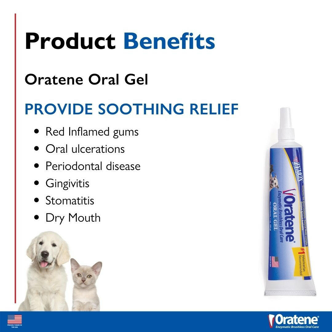 Zymox Oratene Enzymatic Brushless Oral Gel.