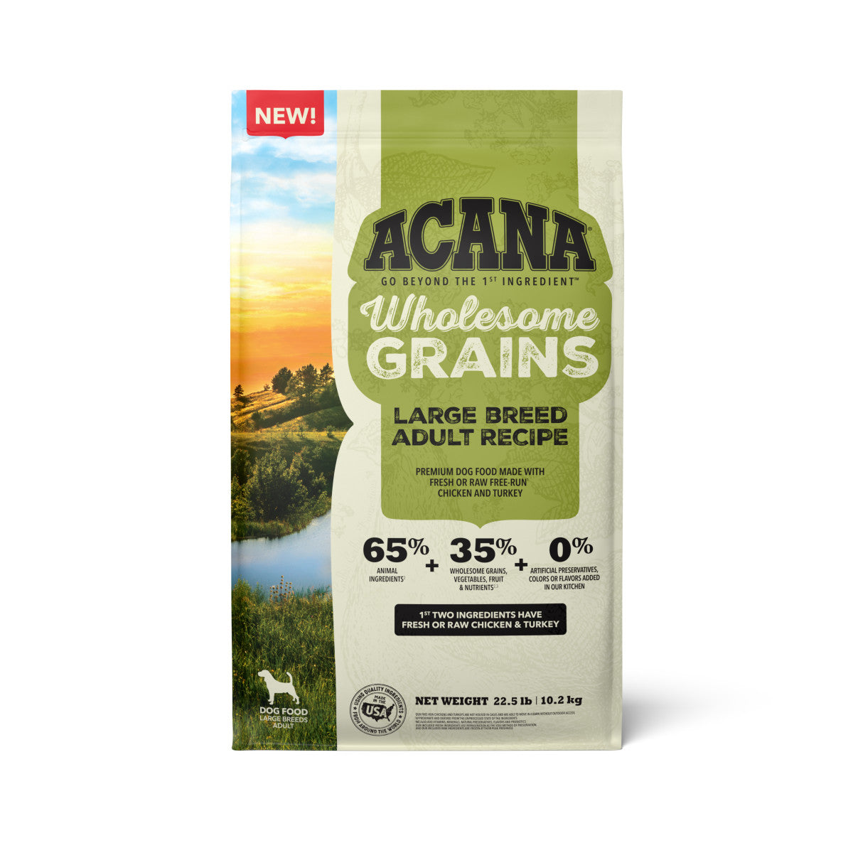 Acana Wholesome Grains Large Breed Adult Dry Dog Food