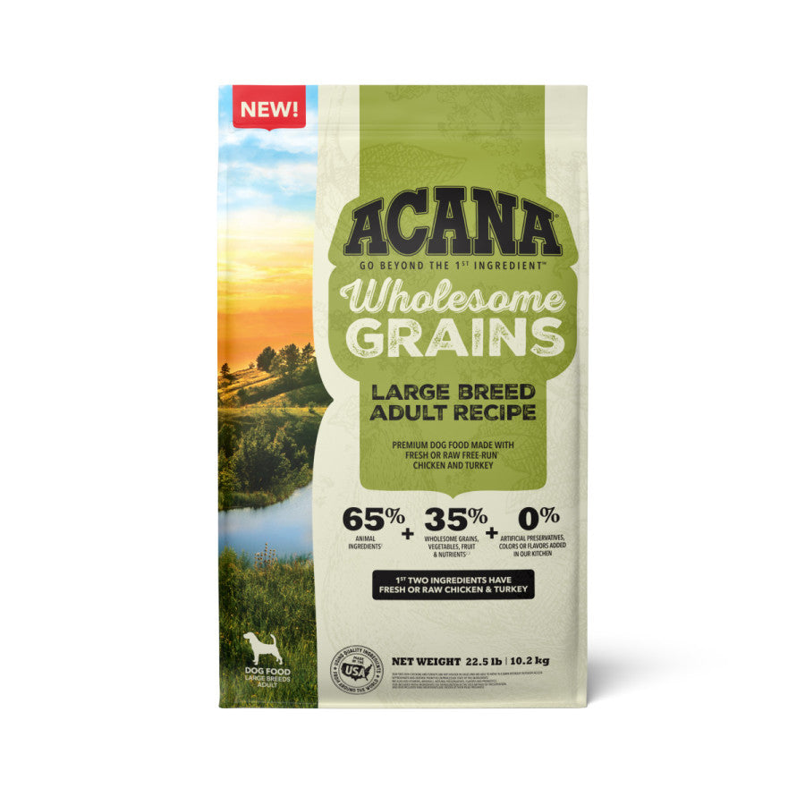 ACANA Wholesome Grains Large Breed Adult Dry Dog Food Chicken & Turkey