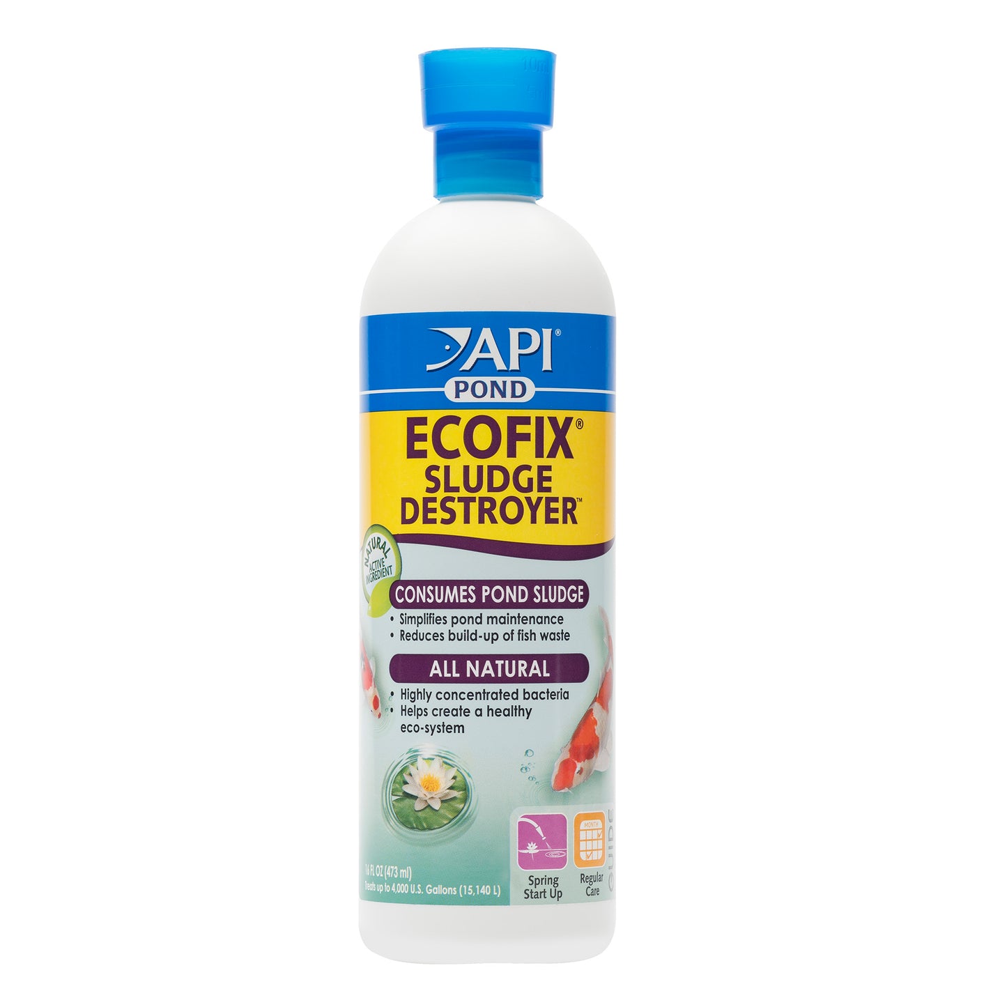 API Pond EcoFix Sludge Destroyer – 16 oz, 64 oz, 1 Gallon API Fishcare API