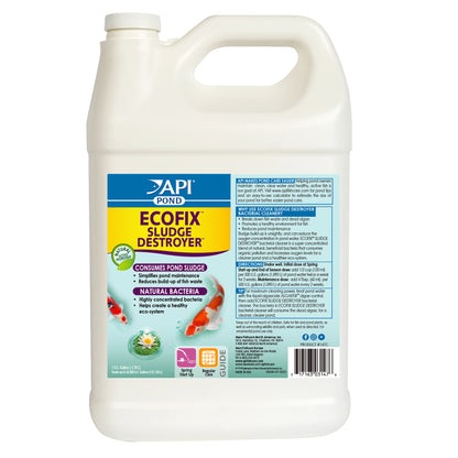 API Pond EcoFix Sludge Destroyer – 16 oz, 64 oz, 1 Gallon API Fishcare API