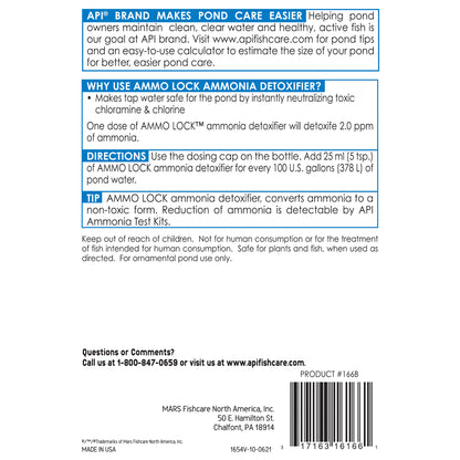 API Pond AMMO-LOCK – 16 oz, 64 oz API Fishcare API