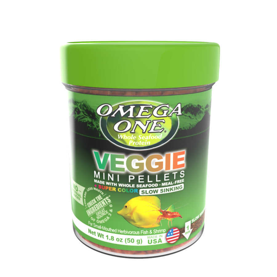 Omega One Super Color Veggie Slow Sinking Mini Pellet Fish Food