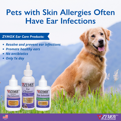 Zymox Topical Cream 0.5% Hydrocortisone Tube.