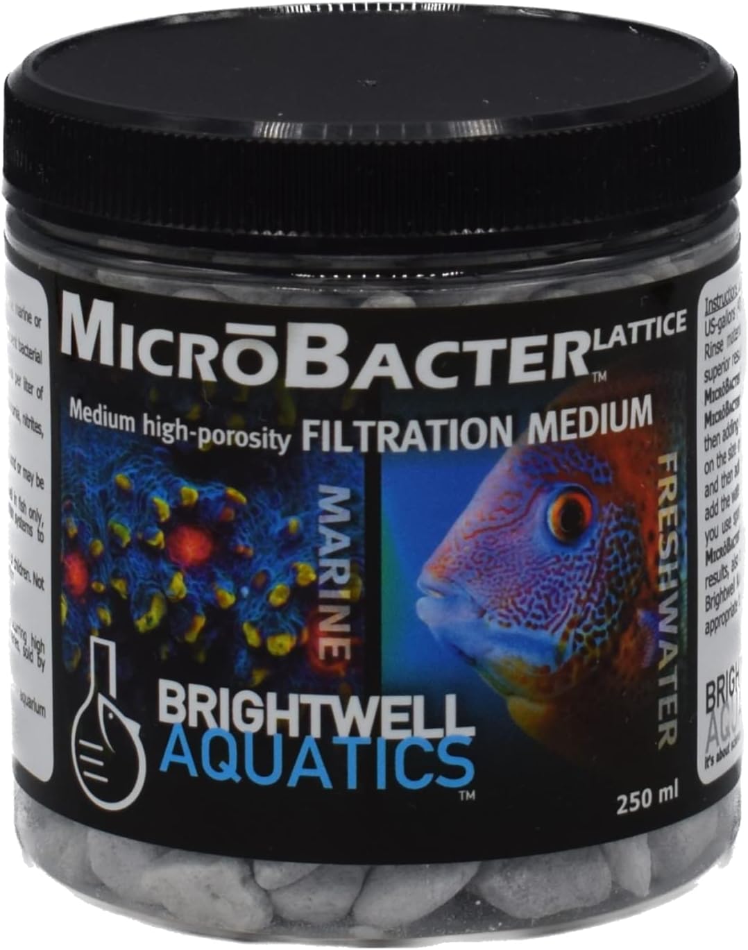 Brightwell Aquatics MicroBacter Lattice Nitratz Small – High-Porosity Nitrate-Reduction Media Brightwell Aquatics
