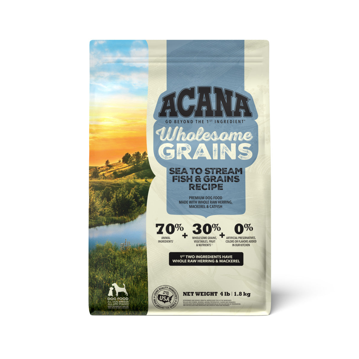 Acana Wholesome Grains Sea to Stream Fish and Grains Dry Dog Food