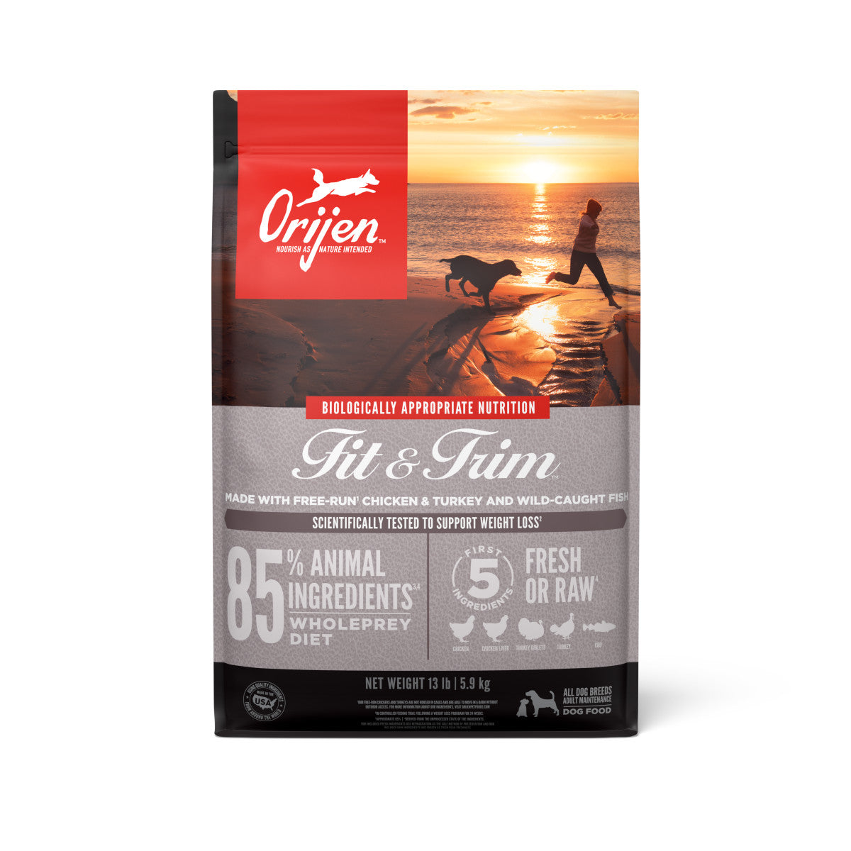 Orijen Fit and Trim Weight Management Grain Free Fresh or Raw Dry Dog Food