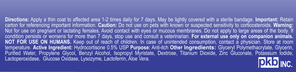 Zymox Topical Cream 0.5% Hydrocortisone Tube.