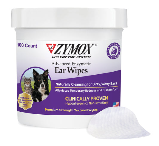 ZYMOX Advanced Enzymatic Ear Wipes ZYMOX