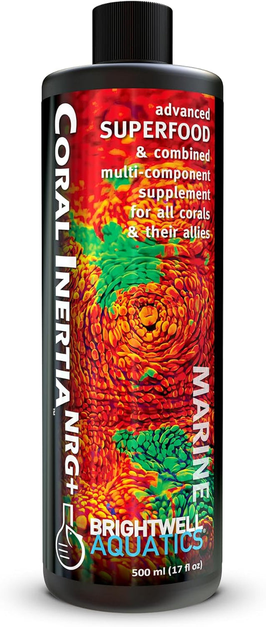 Brightwell Aquatics Coral Inertia NRG+ – Balanced Energy & Nutrition Booster for Reef Corals