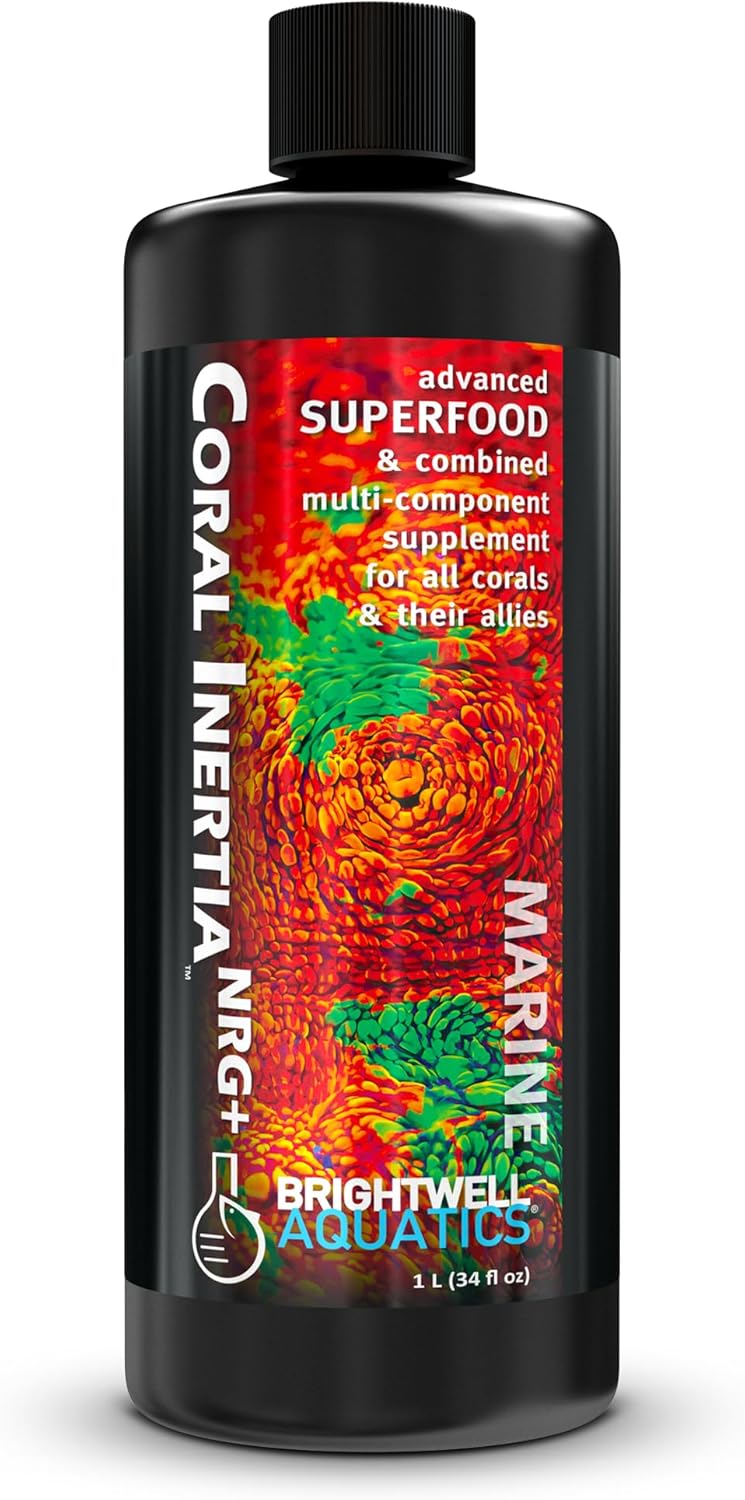 Brightwell Aquatics Coral Inertia NRG+ – Balanced Energy & Nutrition Booster for Reef Corals