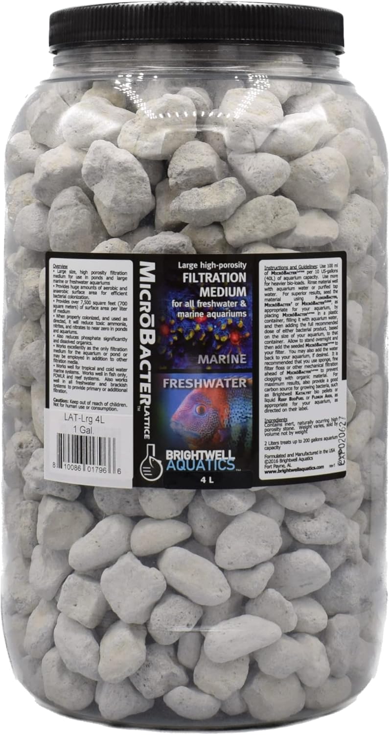 Brightwell Aquatics MicroBacter Lattice XL – High-Capacity Biofiltration Block for Freshwater, Marine & Ponds Brightwell Aquatics