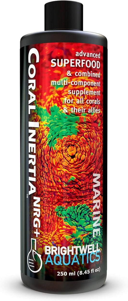 Brightwell Aquatics Coral Inertia NRG+ – Balanced Energy & Nutrition Booster for Reef Corals