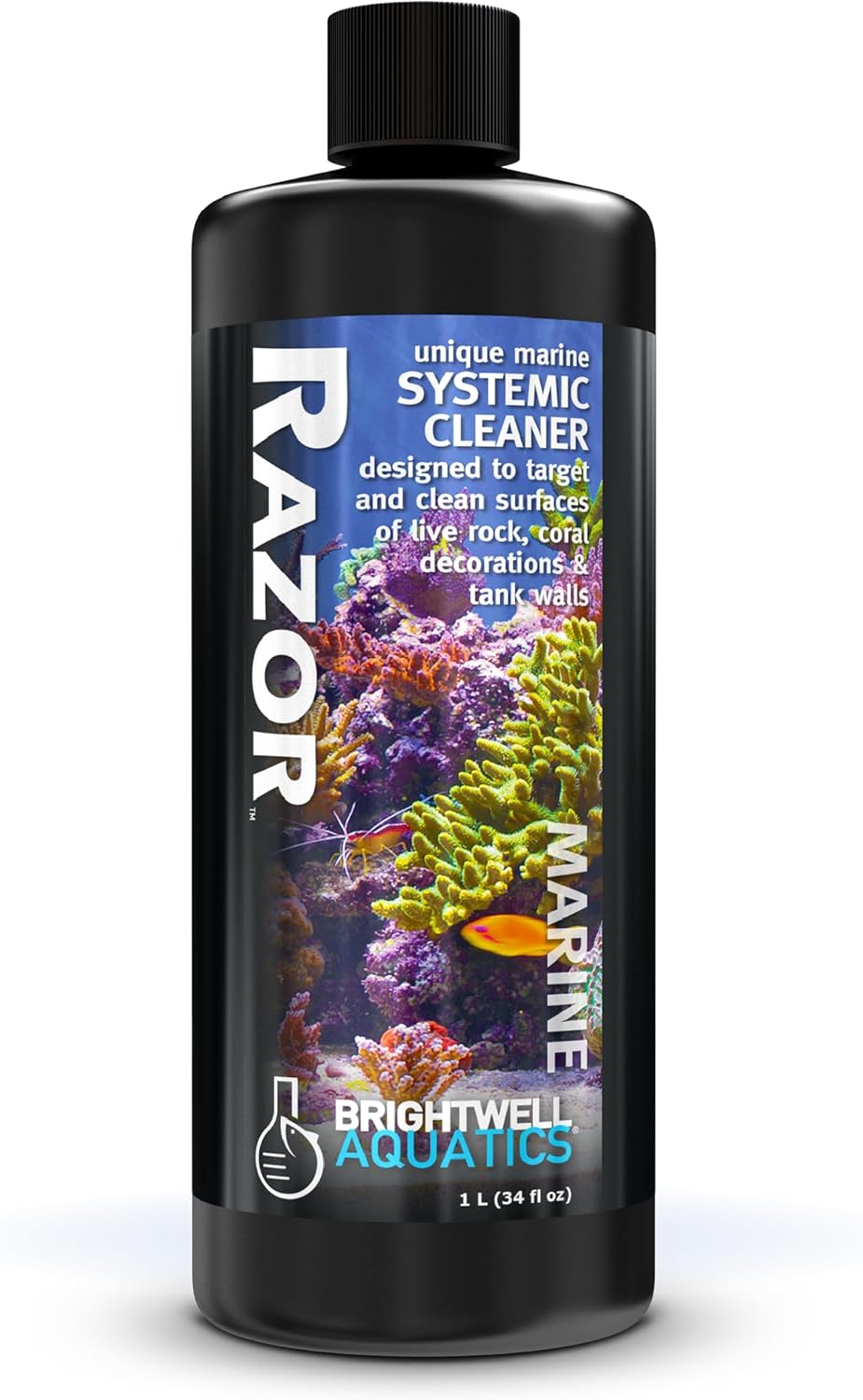 Brightwell Aquatics Razor Marine – Advanced Water Clarifier & Surface Cleaner for Reef Aquariums Brightwell Aquatics