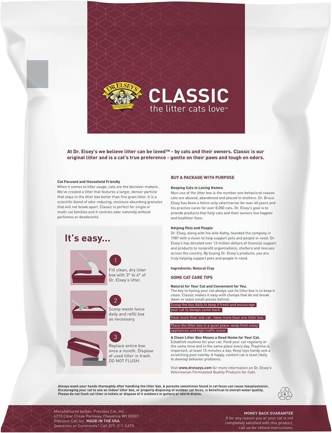 Dr. Elsey's Classic Precious Cat Litter