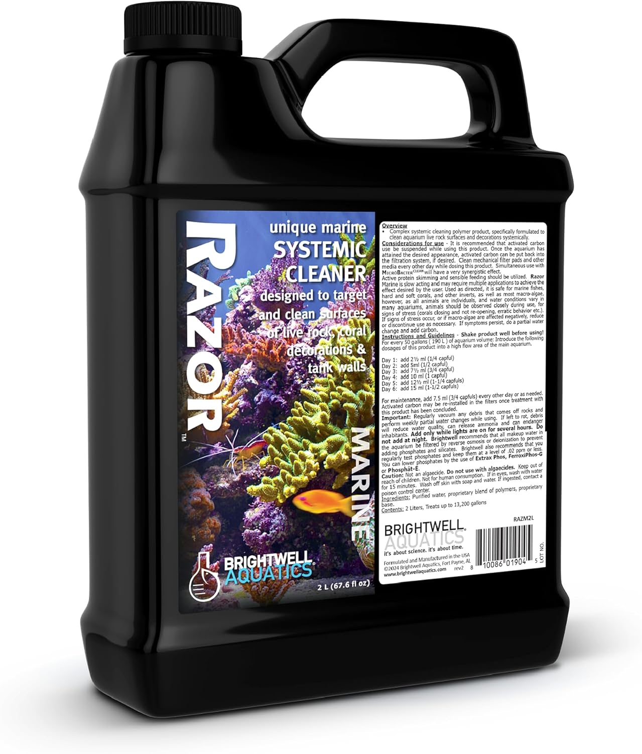 Brightwell Aquatics Razor Marine – Advanced Water Clarifier & Surface Cleaner for Reef Aquariums Brightwell Aquatics